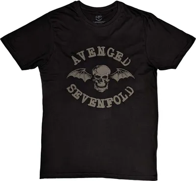 Image de Avenged Sevenfold - "Deathbat" T-shirt Hi-Build pour homme/femme unie RO4868 (L) (Noir)