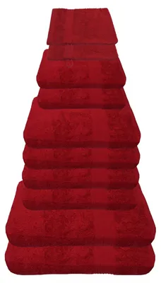 Produktbild von Julie Julsen Handtuch Set Bordeaux,Set:10 tlg. 2 Bade. 4 Hand. 2 Gäste. 2 Wasch.