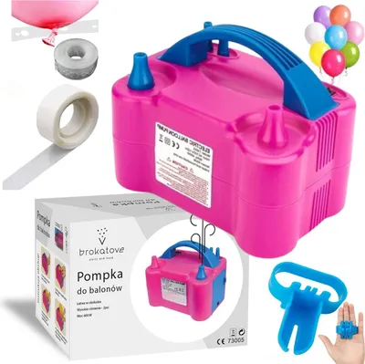 Zdjęcie produktu dla Pompka Elektryczna Do Balonów 2 Dysze Mega Wydajna