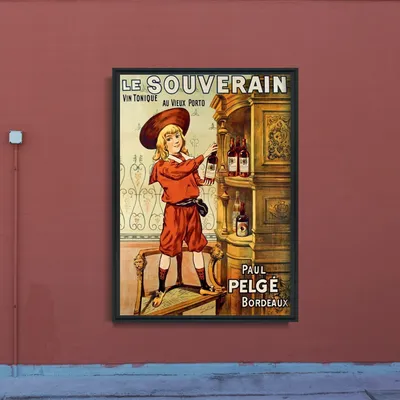 Produktbild von Poster - Canvas - Leinwand - 21 cm x 29,7 cm - Fotoposter - Leinwandkunst - Werbebedruck Le Souverain
