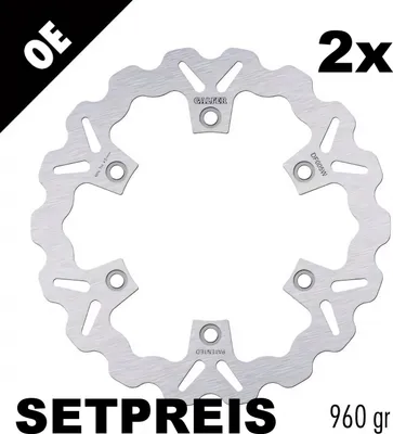 Produktbild von Bremsscheibe Set Galfer 2x DF005W WAVE® starr vorne 276x5mm für Honda CBX F, Triumph Tiger VFR CBR 600 - 900 ccm Bj. 1984 - 1998