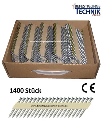 Produktbild von Anker Nägel 4,0x40mm 34° papier für Nagler Hikoki NR3665DA W6Z Tjep KA2 Paslode 1,4M