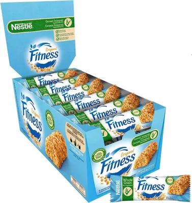 Produktbild von Nestlé® | Fitness Original Cerealien | Frühstücks-Müsliriegel mit Vollkorn – 24 Stück (564 g)