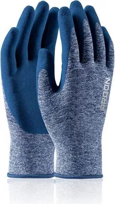 Obrázok produktu pre Pracovné rukavice namáčané NATURE TOUCH, veľkosť 8, modré