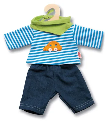 Produktbild von Puppen Jeans mit T-Shirt, klein, ca. 28 - 35 cm, 1Stück