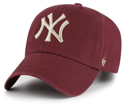Produktbild von '47 Brand MLB New York Yankees '47 CLEAN UP Cap Contrast Dark Maroon