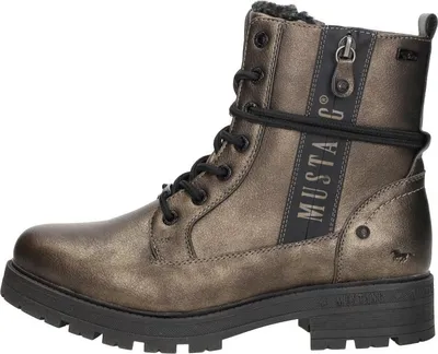 Produktbild von Mustang Veterschoenen Hoog Veterschoenen Hoog - Goudkleur - Maat 43