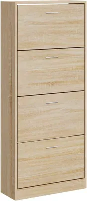 Obrázok produktu pre vidaXL Botník Sonoma dub 63x24x147 cm odvodený výrobok z dreva