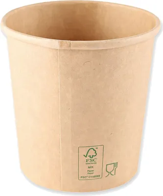 Produktbild von NATURE Star Suppenbecher Minestrone 750 ml aus Kraftpapier braun 25 Stück