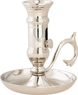 Produktbild von Schiebeleuchter vernickelt H 11 cm