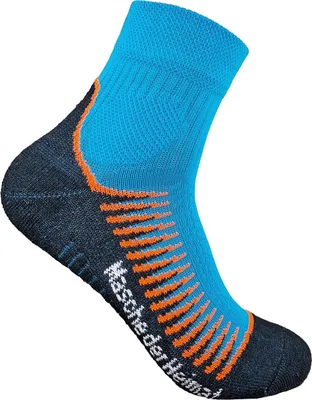 Produktbild von Miriquidi Allround Socke azur fluoorange, kurz, 39/42