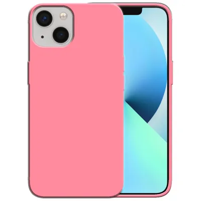 Produktbild von Smartphonica Silikonhülle für iPhone 13 Hülle mit weicher Innenseite - Pink