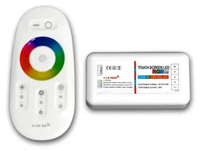Produktbild von RGBW Funkcontroller mit Fernbedienung 12V-24V bis 10A