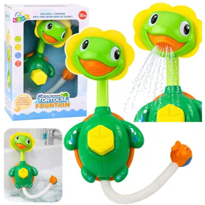 Produktbild von Badespielzeug Schildkröte mit Fischbrunnen, Duschsaugnäpfe