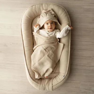 Immagine prodotto di Omgoods - Babycocon in cotone 100% - Nido morbido per bambini e neonati