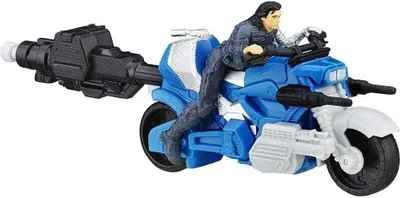 Immagine prodotto di Miniverso di Capitan America - Figura del Soldato d'Inverno Combat Racer con bicicletta Blitzstart ad azione deflagrante