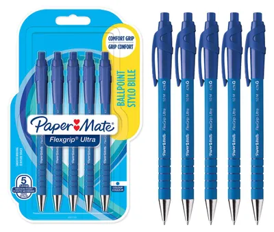 Immagine prodotto di Papermate S0188116 PAPER MATE Kugelschreiber Flexgrip Ultra RT M 5xBl. Blau