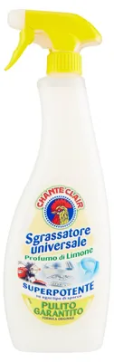 Produktbild von Chante Clair – Universal-Fettlöser, mit Zitronenduft, Lieferumfang: 4 Flaschen mit je 625 ml Inhalt (Gesamt: 2500 ml)
