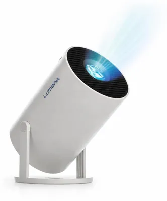 Image de Projecteur mini - Vidéoprojecteur Android 14 - Full HD 720p - WiFi 6 et Bluetooth 5.4 - Projection jusqu'à 120 pouces - Blanc