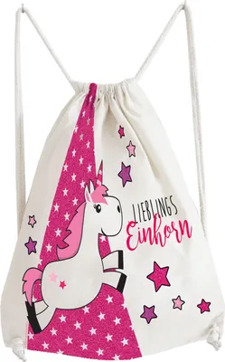 Produktbild von Turnbeutel Einhorn Lieblingseinhorn