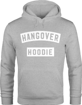 Produktbild von Hoodie Herren Hangover Kapuzen-Pullover Moonworks® grau S