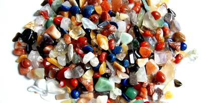 Produktbild von Edelsteine, polierte Trommelsteine, bunte Mischung, Größe mini, ca. 0,5 cm, 500 g
