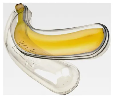 Produktbild von Bananenhalter | Wiederverwendbarer Bananenbehälter mit Schnappdeckel | BPA-freie Bananenbox, spülmaschinenfest | Verhindert Druckstellen und Oxidation für Frische