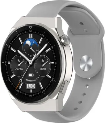 Produktbild von Strap-it Huawei Watch GT 3 Pro 46mm Sportarmband (Grau)