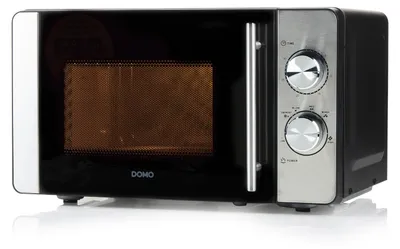 Imagen del producto de DOMO Microondas – Modelo DO42202, Capacidad: 20 litros, Plato giratorio: 27 cm, Potencia: 800 W