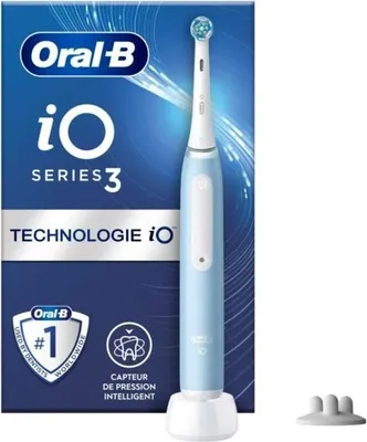 Immagine prodotto di Spazzolino elettrico Oral-B iO 3S, blu, 3 modalità di pulizia, timer 4x30 secondi, 1 testina