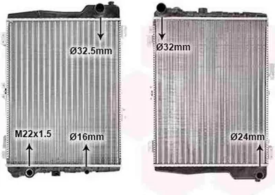 Produktbild von VAN WEZEL 03002040 Kühler Wasserkühler Motorkühler für AUDI 80 Limousine (8C2, B4) Cabriolet (8G7, B4) 80 Avant (8C5, B4) COUPE (89, 8B) 90
