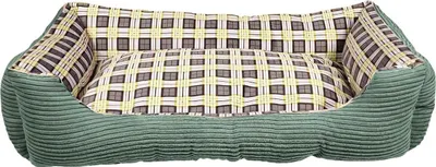 Immagine prodotto di Divano letto morbido per cane 75 x 58 x 19 cm dimensioni. L (verde)