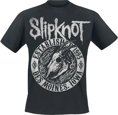 Produktbild von Slipknot T-Shirt Herren Flaming Goat schwarz L