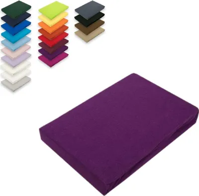 Produktbild von Topper Jersey Spannbettlaken 180 x 200 cm Lila