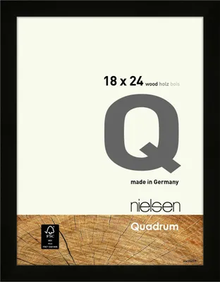 Produktbild von nielsen Holz Bilderrahmen Quadrum, 18x24 cm, Schwarz