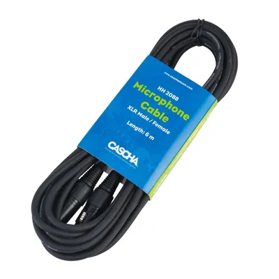 Zdjęcie produktu dla Cascha Standard Line Microphone Cable Black 6 m Kabel mikrofonowy