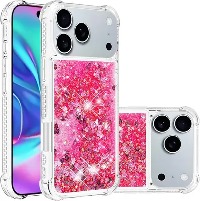 Produktbild von iPhone 17 Pro Hülle - Coverup Liquid Glitzer Back Cover - Rosa