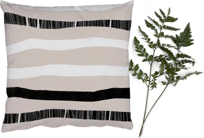 Produktbild von MuchoWow® Zierkissen Sofakissen Wohnzimmer Dekokissen 50x50 cm Linie - Pastell - Minimalismus - Muster - Komfort - Sofakissen