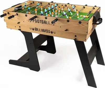 Produktbild von Eurekakids 2 In 1 Klappbarer Fußball Und Billard Braun  Kinder Braun One Size