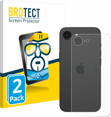 Produktbild von 2x Für Apple iPhone 16e / 17e Schutzfolie BROTECT Displayschutz Display Schutz Folie Klar Transparent