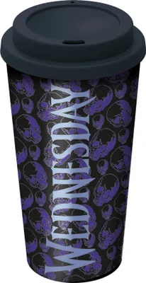 Produktbild von Reisebecher Wednesday - Skull Pattern