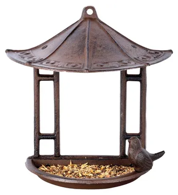 Image de Nichoir à oiseaux en fonte - L 12,3 cm x l 23,6 cm x H 24,4 cm