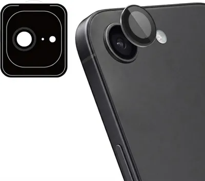 Productafbeelding van imoshion Camera Protector Glas 2-pack voor de Apple iPhone 17e / 16e - Zwart