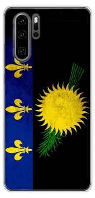 Image de 1001Coques - Coque silicone compatible avec Huawei P30 Pro - Motif drapeau guadeloupe - Design original imprimé en France
