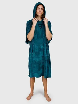Image de BRUNOTTI WT Ponchetto, poncho pour hommes, modèle "Strandponcho", couleur verte, taille unique
