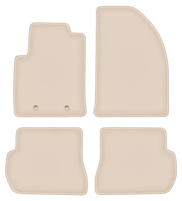 Produktbild von DURBAN Beige Velours-Fußmatten-Set für Ford Fusion Schrägheck (2005-2012)