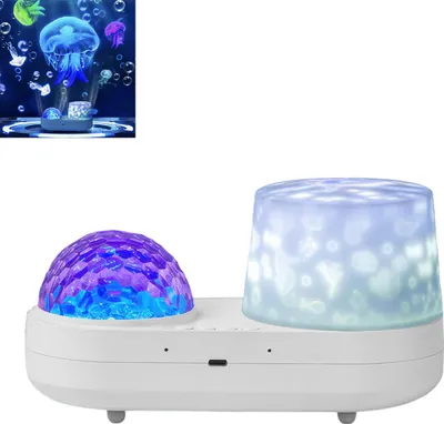 Produktbild von Ozean Sternenhimmel Projektor Nachtlicht, doppelter LED Projektion, Mehrere Lichtmodi, rotierend für Kinder