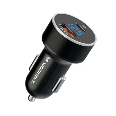 Zdjęcie produktu dla Ładowarka samochodowa Wozinsky WDCCAC USB-C USB-A 36W - czarna