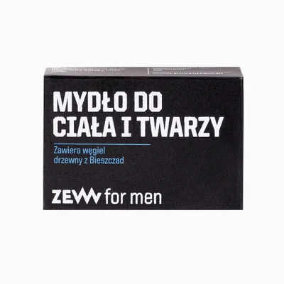 Obrázok produktu pre Zew For Men Mydlo na telo a tvár s dreveným uhlím, 85 ml