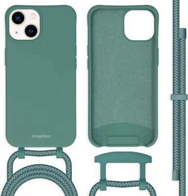 Immagine prodotto di imoshion Cover posteriore colorata con cinturino staccabile iPhone 14 - Verde scuro